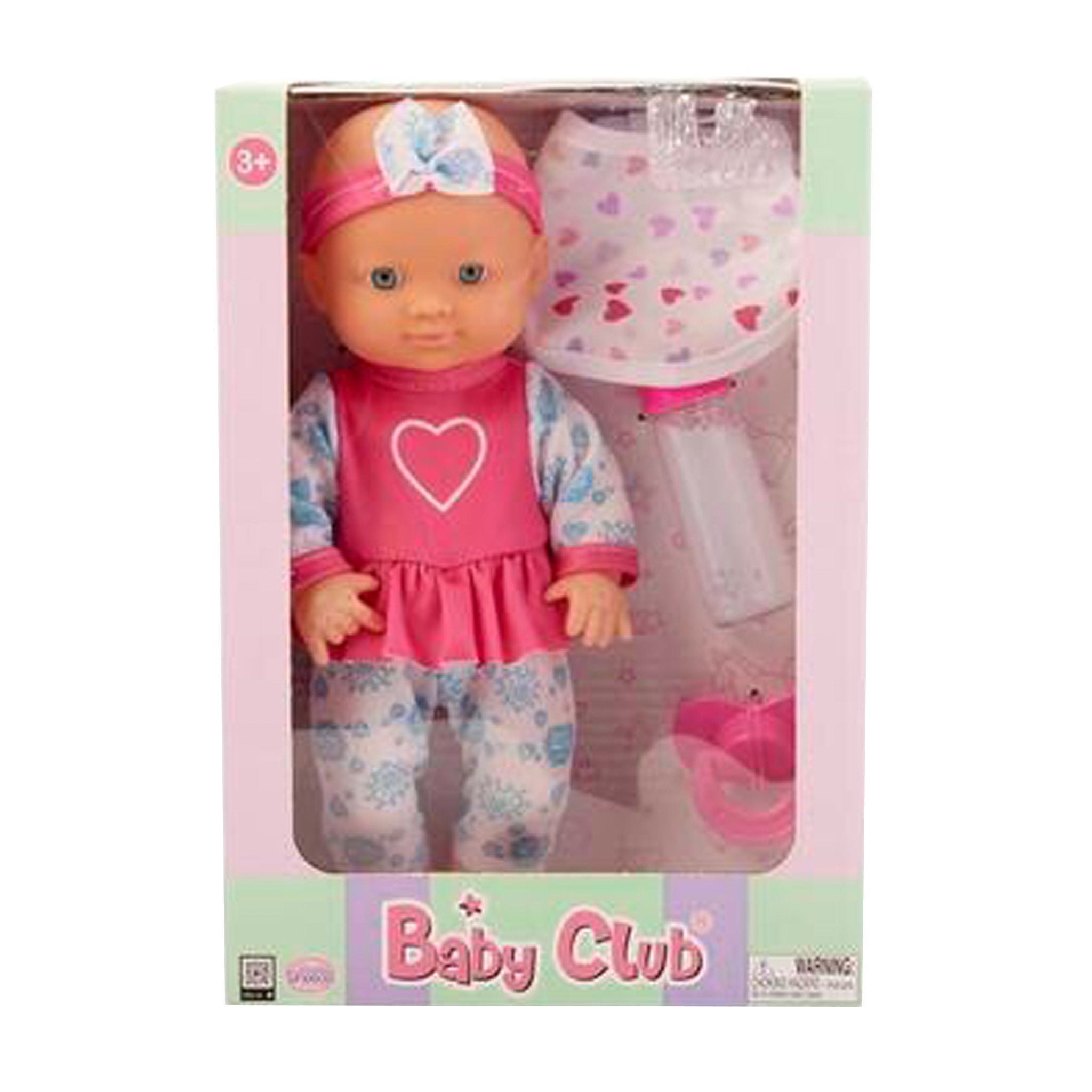 9" BABY CLUB® DOLL WITH MAGIC BOTTLE